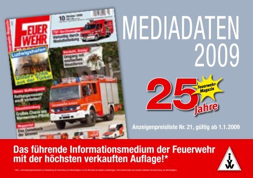 FM Mediadaten 2009 - Feuerwehr-Magazin