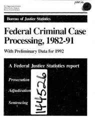 BJS bulletins & special reports - Bureau of Justice Statistics