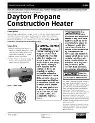 Dayton Propane Construction Heater - Desa