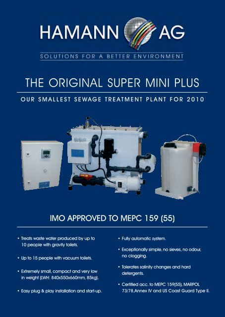 THE ORIGINAL SUPER MINI PLUS - Marine Plant Systems