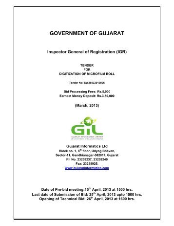 Download bid Document - Gujarat Informatics Limited - Government ...