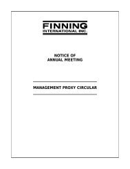 1999 Management Proxy Circular - Finning International Inc.