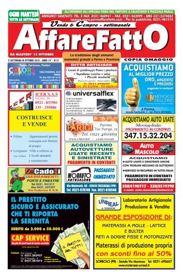 ACQuiStiAMo Auto uSAte - Affare Fatto Parma