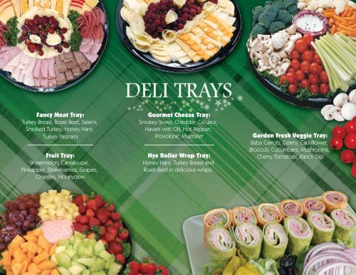 Deli Tray Brochure - Super 1 Foods
