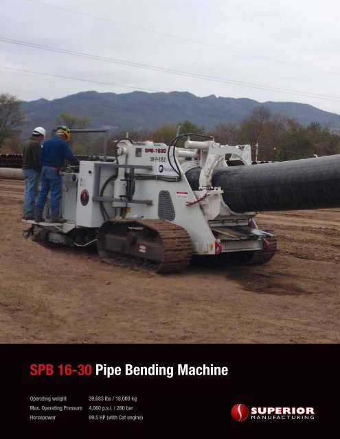 SPB 16-30 Pipe Bending machine