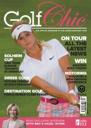 2013 Golf Chic (pdf version) - Ladies European Tour
