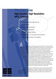 EPIC Line of HPLC Columns