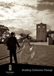 Wedding Celebration Package - Bimbadgen Estate Winery