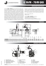 G 50/M - 70/M GAS - Joannes