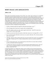 Chapter 13 BODY IMAGE AND ADOLESCENTS - Epidemiology ...