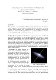 el lenguaje de las nociones espacio - Universidad de Granada