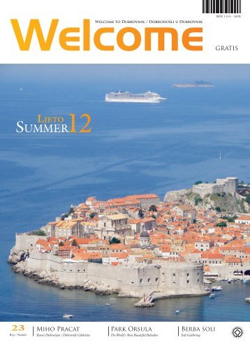 23. Welcome to Dubrovnik - TuristiÄka zajednica grada Dubrovnika