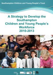 Proposed structure for the Children and Young People's Workforce ...