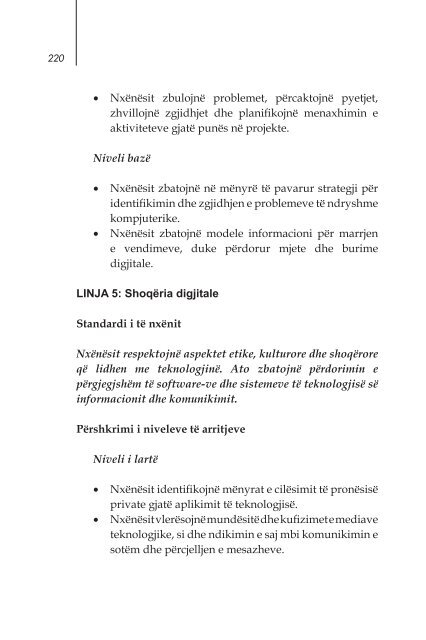 Standardet e tÃ« NxÃ«nit dhe Arritjes 2.pdf - Instituti i Zhvillimit te Arsimit