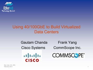 Using 40/100GbE to Build Virtualized Data Centers - Ethernet ...