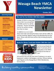 our October Newsletter - YMCA of Simcoe/Muskoka