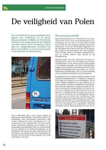 De veiligheid van Polen - Wapening in Beton