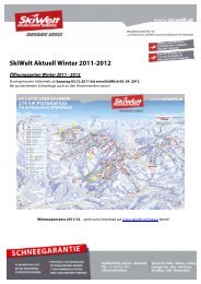 SkiWelt Aktuell Winter 2011-2012