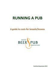 BBPA Running a Pub - BII