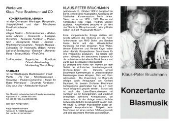 KONZERTANTE BLASMUSIK - Orlando-Musikverlag