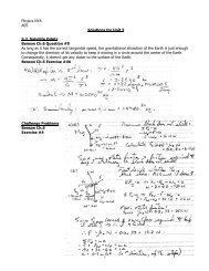 Physics NYA A05 Solutions for Unit 5 5.3 Satellite Orbits Benson Ch ...