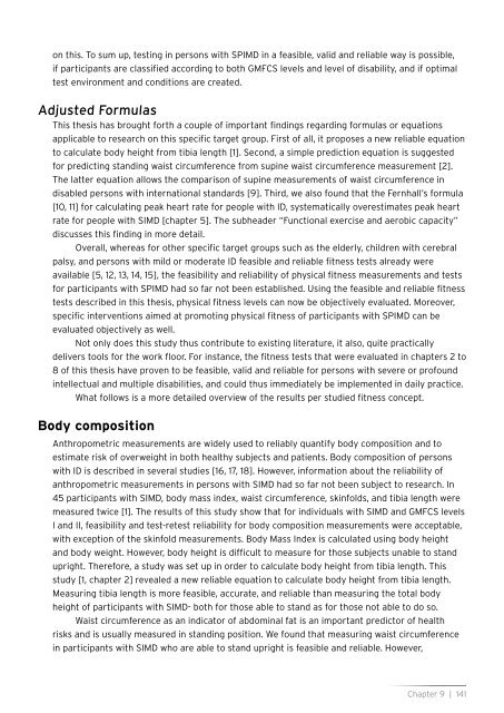 Measuring physical fitness in Persons with Severe/Profound ...