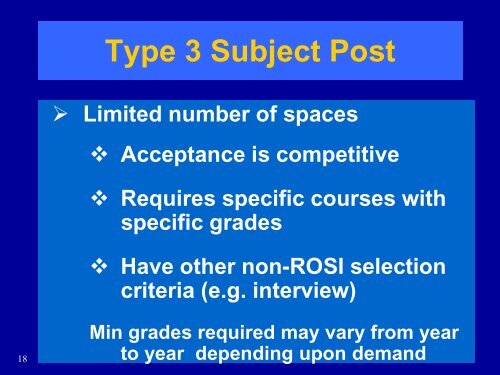 What is a Subject Post?