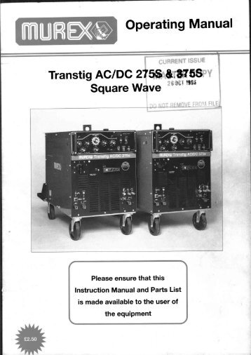 Transtig AC/DC 275S / 375S - Murex