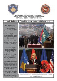 Aktivitetet e Presidentit, nr 16 - Kosovo President