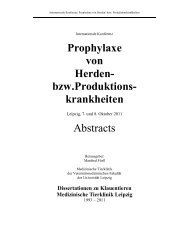 Prophylaxe von Herden- bzw.Produktions- krankheiten ... - Botulismus