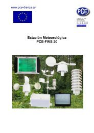 Estación Meteorológica PCE-FWS 20