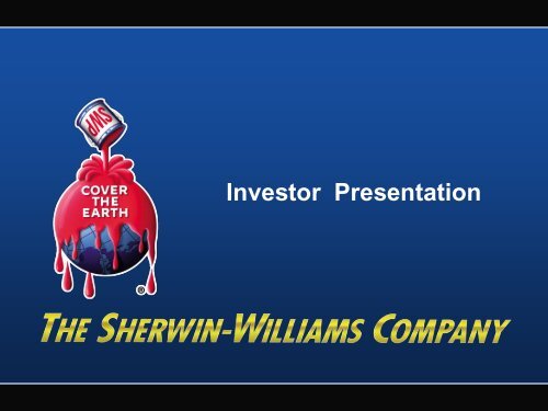 Investor Presentation - Sherwin-Williams