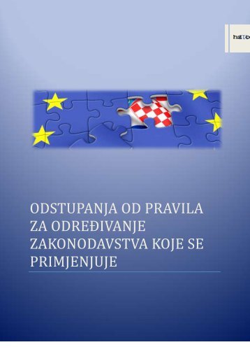 odstupanja od pravila za određivanje zakonodavstva koje se ...