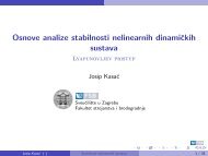 Lyapunovljeva analiza stabilnosti