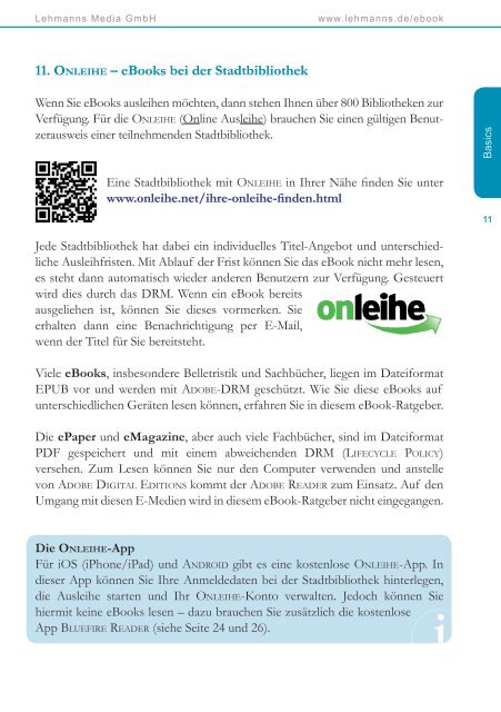 eBooks - Ein Ratgeber für Einsteiger - Die Onleihe