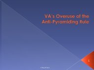 VA's Overuse of the Anti-Pyramiding Rule