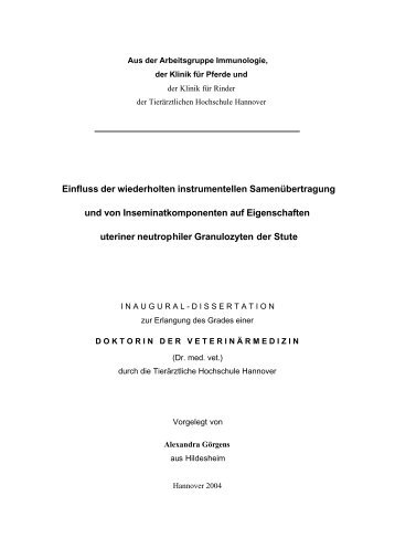Abkürzungen - Stiftung Tierärztliche Hochschule Hannover