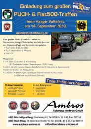 PUCH- & Fiat500-Treffen - Haager Volksfest