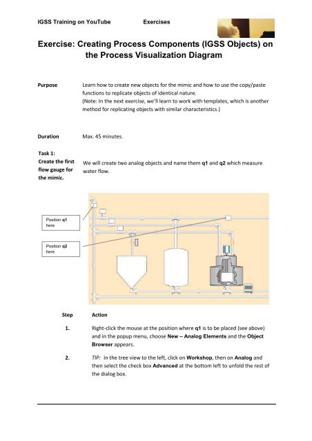 Creating Objects exercise