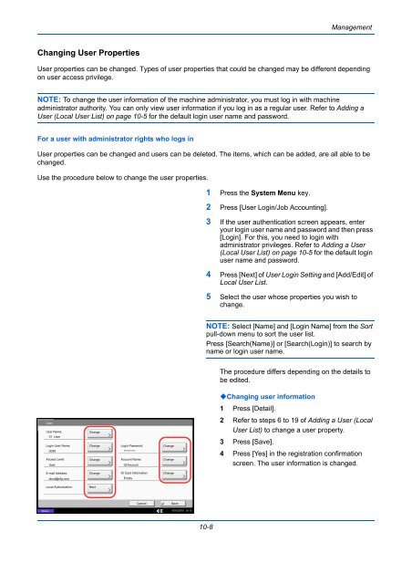 user manual - Utax