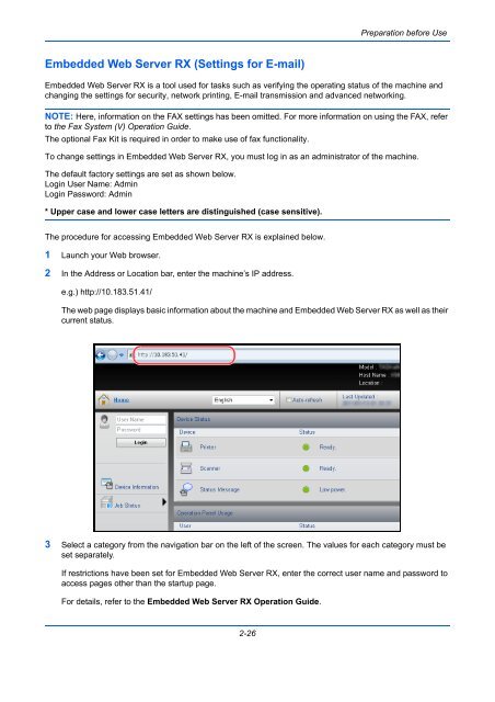 user manual - Utax