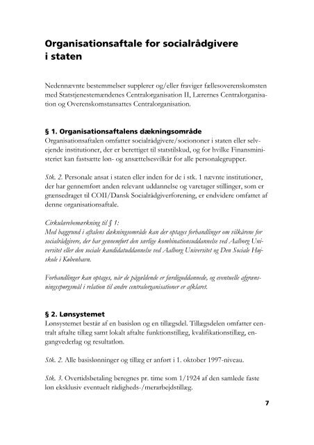 Download Organisationsaftalen - Dansk SocialrÃ¥dgiverforening