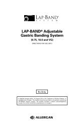 LAP-BAND Adjustable Gastric Banding System – [9.75, 10.0 - Allergan