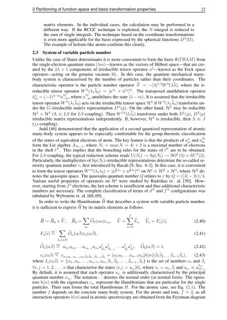 Algebraic development of many-body perturbation theory in ...