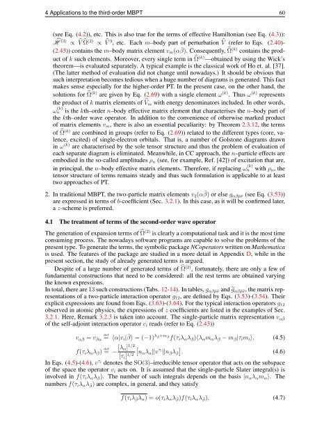 Algebraic development of many-body perturbation theory in ...