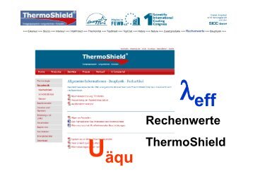 Rechenwerte Thermoshield: Grundlagen, Anwendung (1.92 MB)