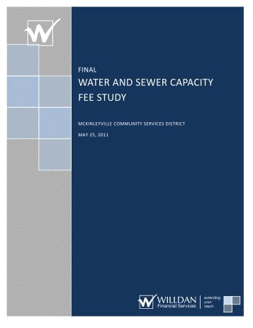 water and sewer capacity fee study - McKinleyville Community ...