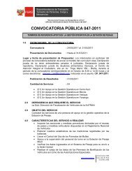 CONVOCATORIA PÃBLICA 047-2011 - Sutran