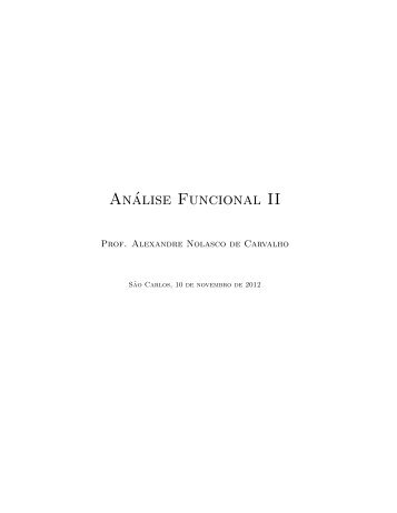 Analise Funcional II - ICMC
