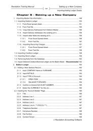 Chapter 5 â Setting up a New Company - Revelation Accounting